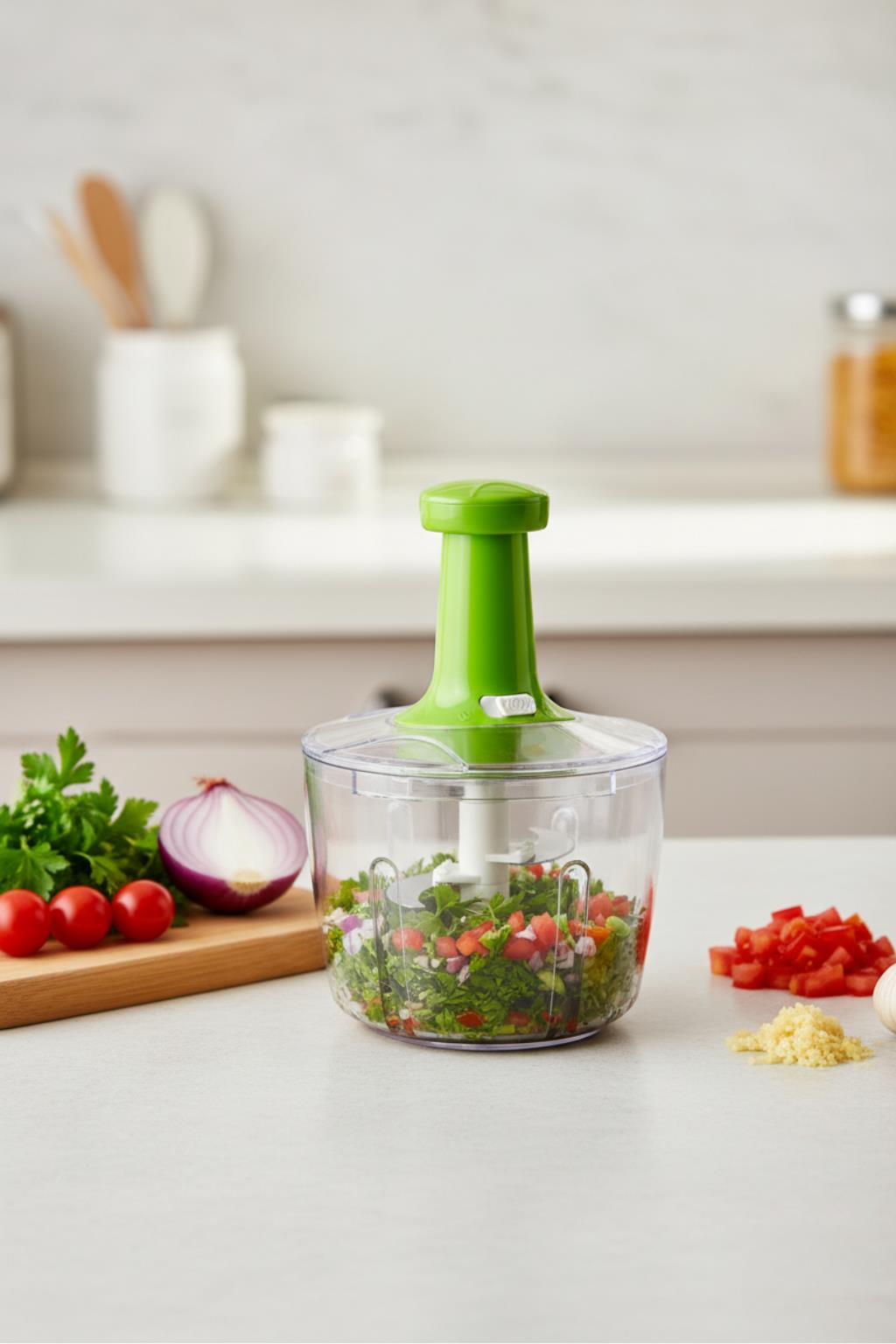 XXL Basmali El Rondosu Sebze Meyve Doğrayıcı 2,5 Lt 2 Parça