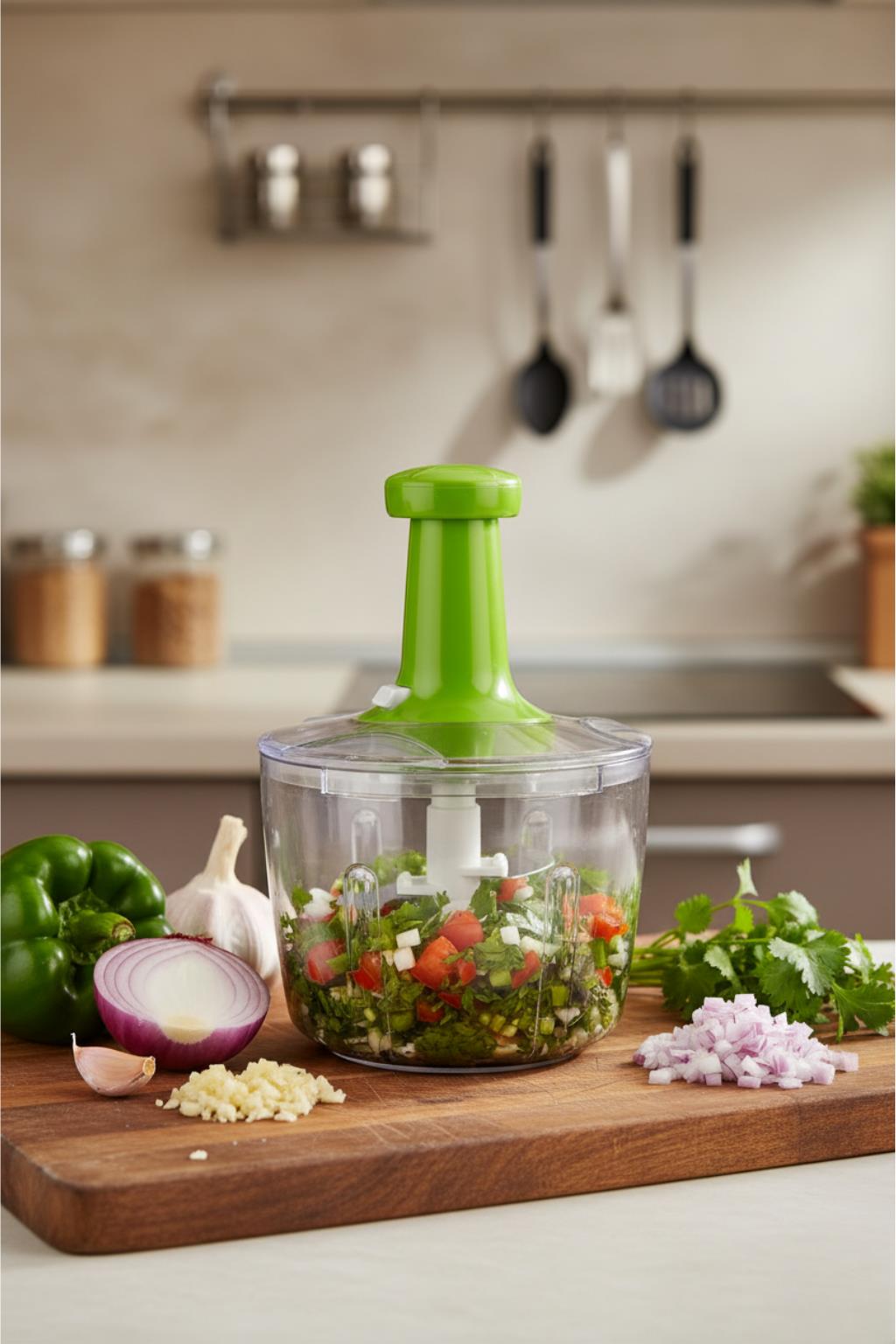 XXL Basmali El Rondosu Sebze Meyve Doğrayıcı 2,5 Lt 2 Parça