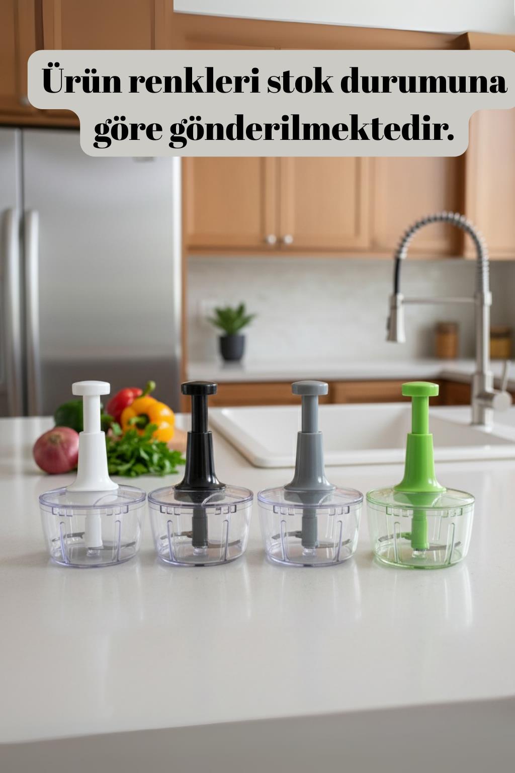 Basmali El Rondosu Sebze Meyve Doğrayıcı 2,5 Lt 2 Parça