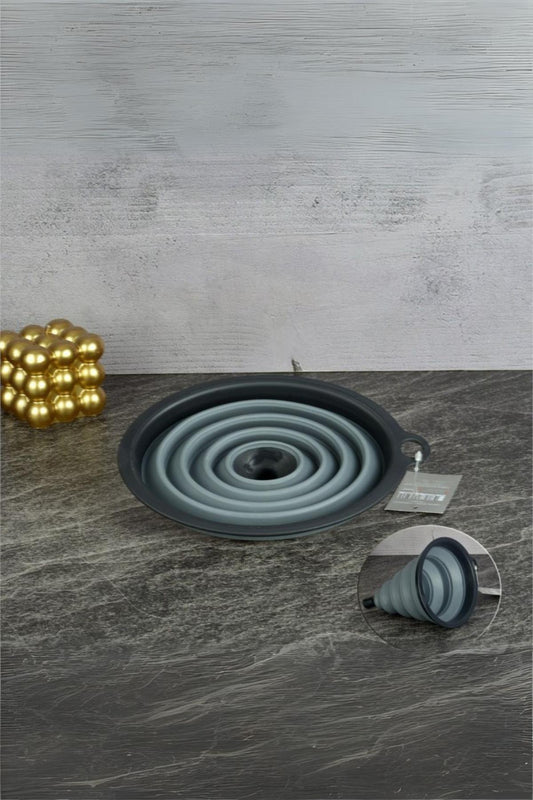 Silikon Katlanır Huni Gri