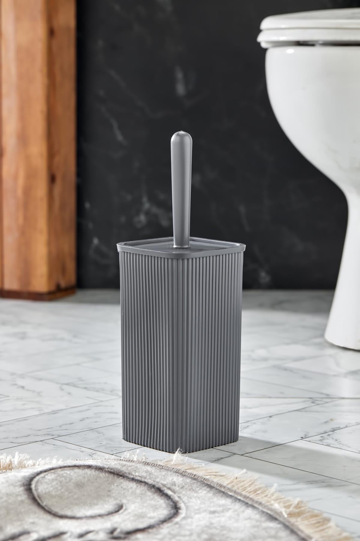 WC Fırçası & Tuvalet Fırçası Füme 2 Parça