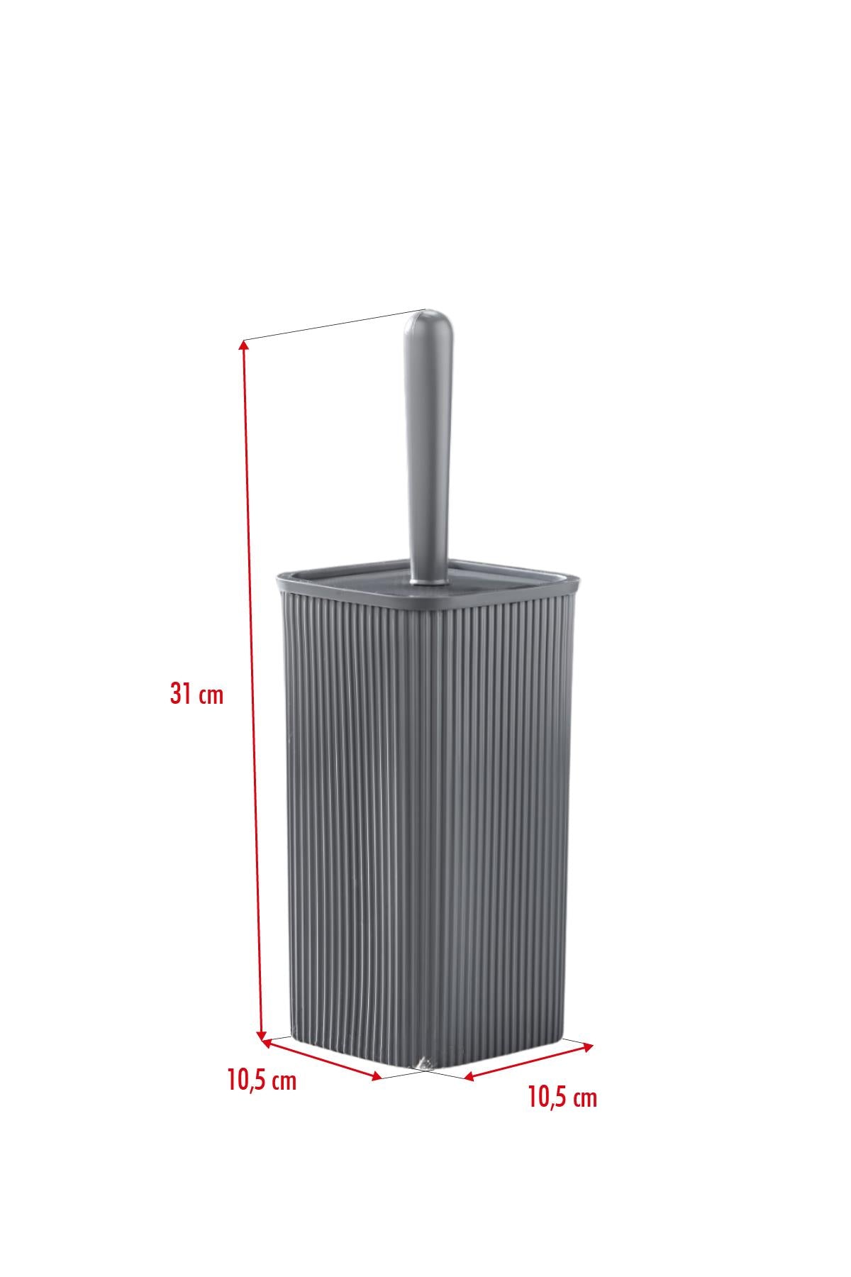 WC Fırçası & Tuvalet Fırçası Füme 2 Parça